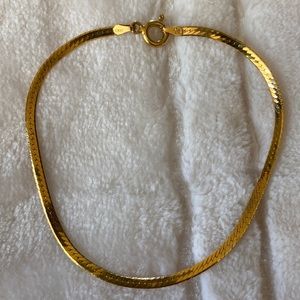 Gold over sterling 925 bracelet